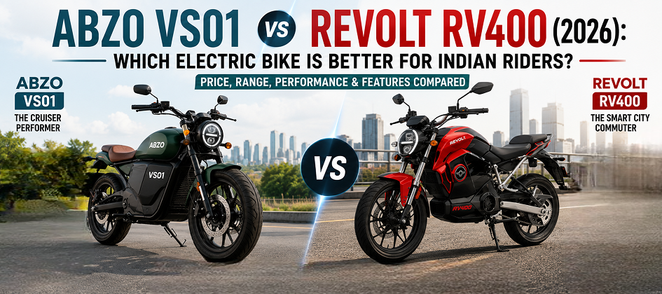 ABZO VS01 vs Revolt RV400 (2026): Which Electric Bike Is Better for Indian Riders?